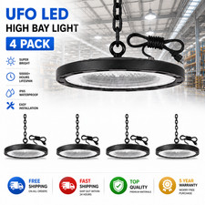 4Pack 300W UFO Led High Bay Light Industrial Commercial Factory Shop Gym Light