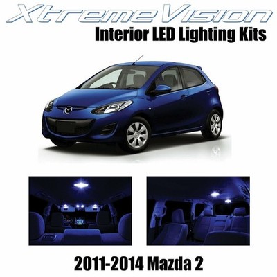 XtremeVision Interior LED for Mazda 2 2011-2014 (4 PCS) Blue