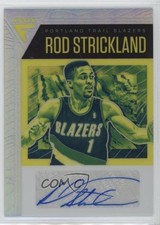 2020-21 Panini Flux Signatures Silver Prizm Rod Strickland #FLS-ROD Auto 1b9b