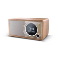 SHARP DR-450(BR) Portable Digital Radio Bluetooth 5.0 DAB+/FM Alarm Wood/Brown