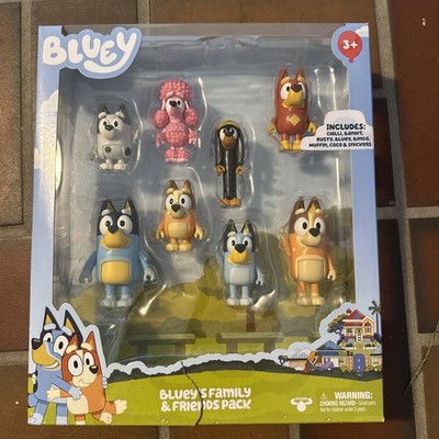 Bluey Family and Friends Pack 8 Figure Multi Pack.. New In Box But Box Damaged