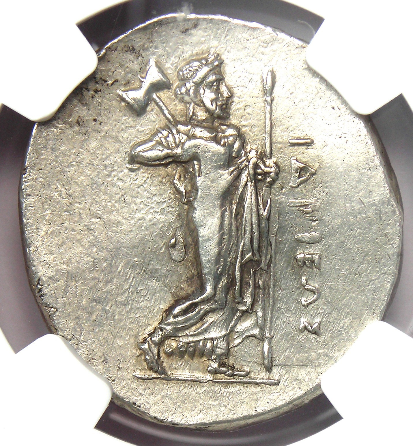 Hidrieus Caria AR Tetradrachm Silver Apollo Coin 351-344 BC - Certified NGC AU