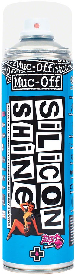 Muc-Off Silicon Shine Lube 500ml - Friction-Reducing Silicone Spray for Bikes -