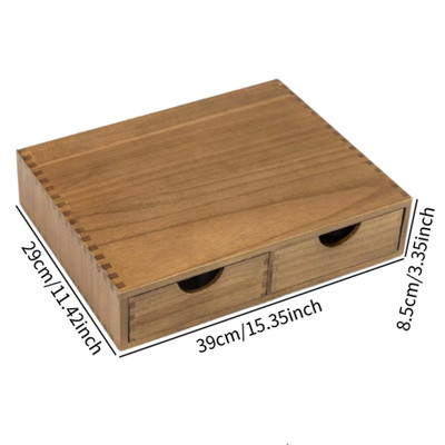 Wooden Coffee Pod Holder Coffee Capsule Drawer Organizer Tea Storage Box for Kit