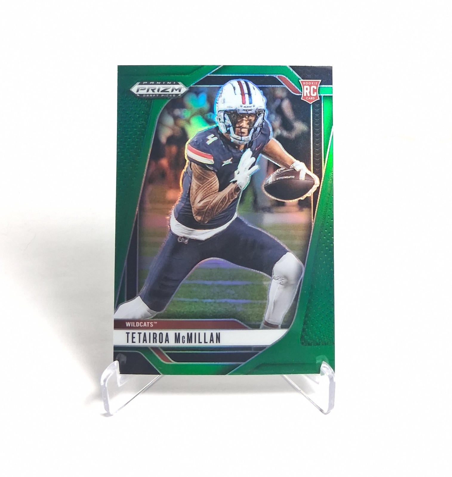 🔥OROY🔥 Tetairoa McMillan 2025 Panini Prizm Draft Picks #8 Green Prizm (RC)