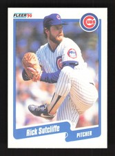 1990 Fleer Rick Sutcliffe #43 Chicago Cubs