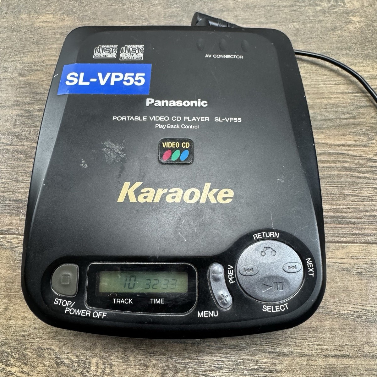 Panasonic CD Player VCD Portable Video SL-VP55 Karaoke Discman | eBay