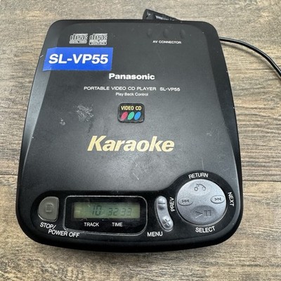 Panasonic CD Player VCD Portable Video SL-VP55 Karaoke Discman | eBay