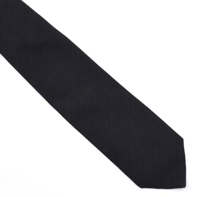 HUGO BOSS Krawatte Tie Wolle Seide 138,5cm Anthrazit Schwarz Made in Italy Mens - Bild 1 von 4