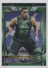 2015 Topps Chrome Rookies Green Refractor Carl Davis #195 5ta