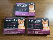 3 NextStar Flea  Tick Topical Treatment for Cats over 3.5 lbs 9 Month Supply