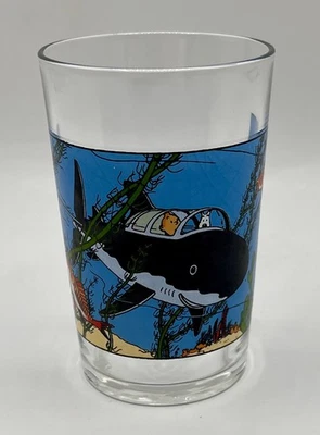 Verre TINTIN dans le sous-marin requin du trésor de Rackham - Lombard 1974 - TBE - Bild 1 von 4