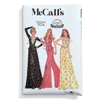 McCall's Sewing Pattern M8644 Misses  8-16 70s Misses' Jacket, Tops, Skirt Pants
