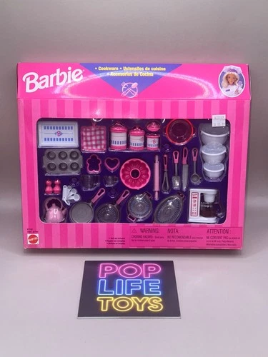 VTG 1998 Mattel  “Barbie Cooking Magic Cookware Set” #67742 *NIP*
