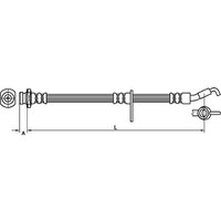 Metzger 4110490 Bremsschlauch FüR Fiat Sedici 189