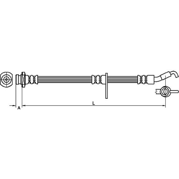 Metzger 4110490 Bremsschlauch FüR Fiat Sedici 189-image