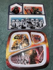 Lot Of 2 Star Wars Plastic Plates