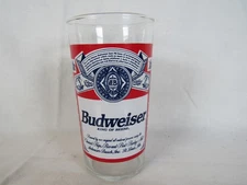 Vintage Budweiser Beer Glass Drinking Glass King of Beers 1970s Anheuser Busch