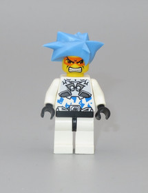 LEGO Exo Force Hikaru silver blue spiky hair minifigure 8114