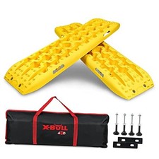 New Recovery Traction Tracks Sand Mud Snow Track Bag Hardware Tracks Yellow
