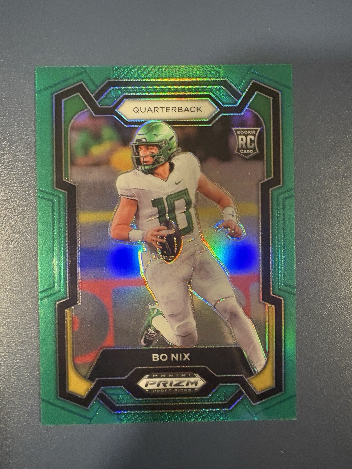 2024 Panini Prizm Draft Picks - Bo Nix #105 Green Prizm (RC)