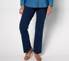 Quacker Factory Regular DreamJeannes Fully Functional Baby Boot Jeans Dark Indig