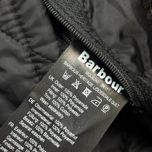 Barbour Jacket Adult Large Black Quilted Hunting Country Field Coat Men - Picture 6 of 9