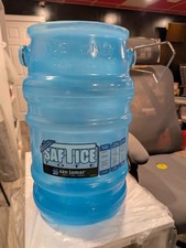 San Jamar Saf-T-Ice Plastic Ice-Tote, 6 Gallons, Blue