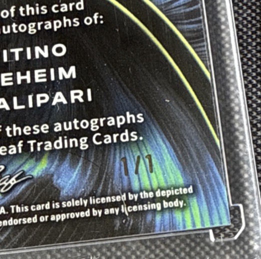 2026 Leaf Metal Sports Heroes Rick Pitino Jim Boeheim  John Calipari #1/1 Auto view 8