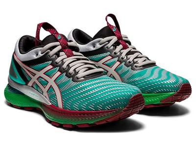 ASICS FN1-S Gel Nimbus 22 Baltic Jewel Pure Silver, Size 6