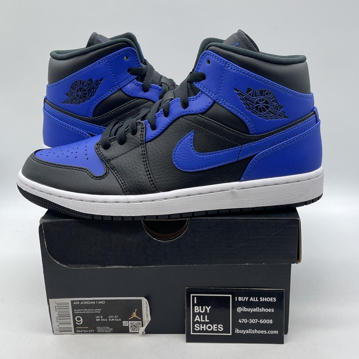 Size 9 - Jordan 1 Mid Hyper Royal 2021 for sale online | eBay Size 9 - Jordan 1 Mid Hyper Royal 2021 for sale online | eBay