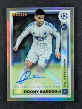 2022-23 Topps Merlin Chrome UEFA ROONY BARDGHJI RC Auto Signatures Ref. #AC-RB