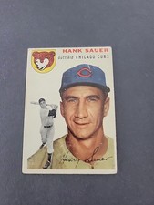 1954 Topps - Hank Sauer #4 White Back