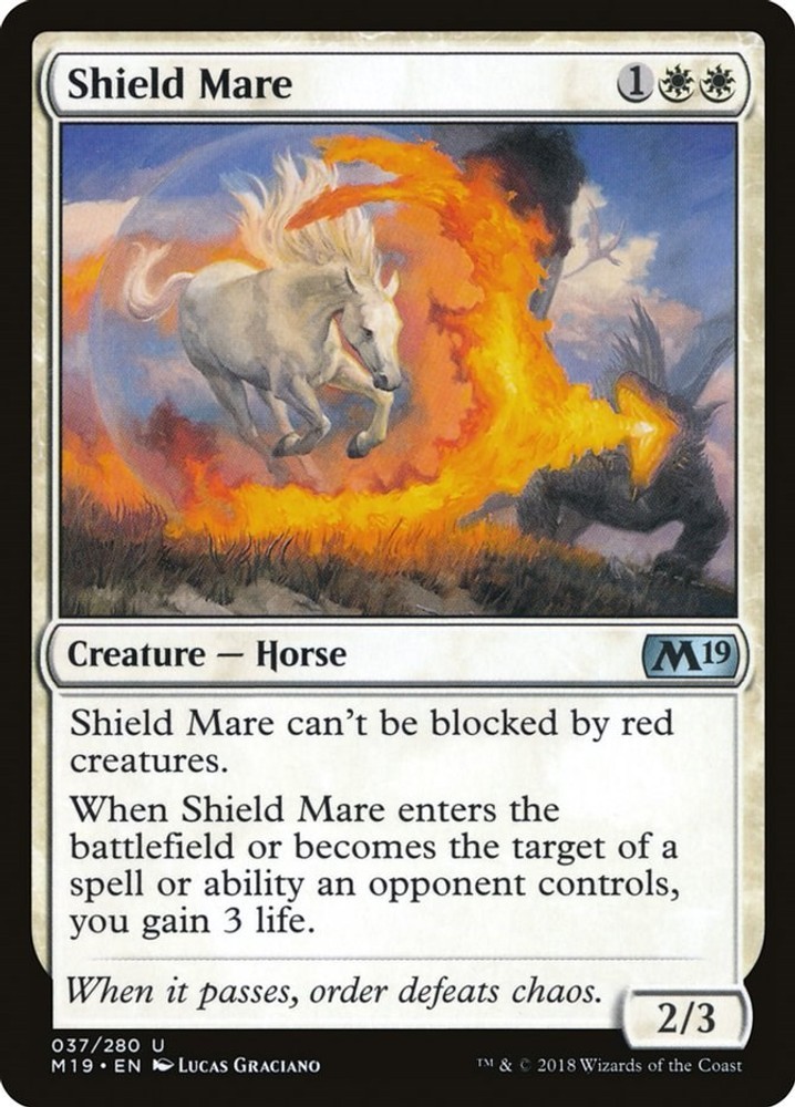 Shield Mare NM 37 Uncommon Magic Core Set 2019 Normal Near Mint