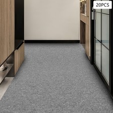 20Pcs Floor Mats With PVC Backing Class B2 Flame Carpets Square Soft Carpeting