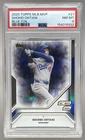 Shohei Ohtani 2025 Topps MVP #21 Blue Foil 16/35 PSA 8