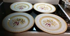 VINTAGE STANGL Pottery Provincial 4 DINNER PLATES NEW!!!