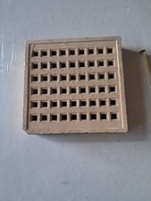 Pk6 215mm x 215mm, Square Hole Clay, Air Brick,  Buff  215mm x 215mm (9" x 9")
