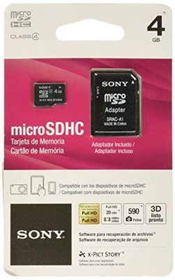  Sony 4GB MicroSD Micro SDHC Class 4 Memory Flash SD Card with SD Adapter