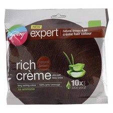 Godrej Expert Rich Cr me Hair Colour SELECT Shade - Pack of 4 free 1 brush