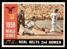 1960 Topps Baseball #386 World Series Game #2 (Neal Belts 2nd Homer) NM/MT *g1