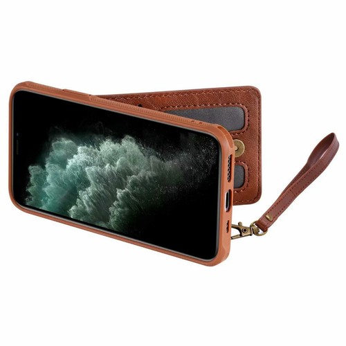 Für Apple iPhone Modell praktische Leder Geldbörse Schutz Handgelenk Riemen Hülle Cover - Bild 21 von 30