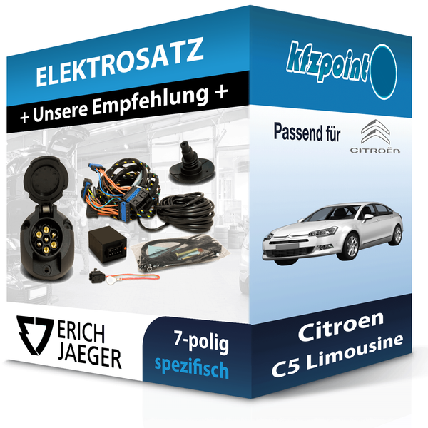 Jaeger E-Satz 7Polig Fahrzeugspezifisch Passend für Citroen C5 Limousine NEU-image