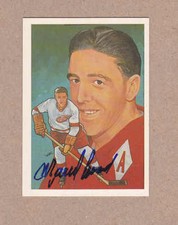 Marcel Pronovost signed 1983 McDiarmid/Cartophilium HOF card #148 Red Wings(Dec)