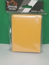 100 count matte Top Loader sleeves (yellow/Gold)