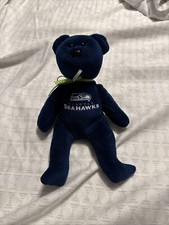 Ty Beanie Babies NFL Seattle Seahawks Football Bear New Condition No Tag