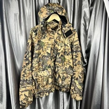 Scent Blocker Plus Frontier Realtree Jacket Mens XL Camo Zip Removable Hood Hunt