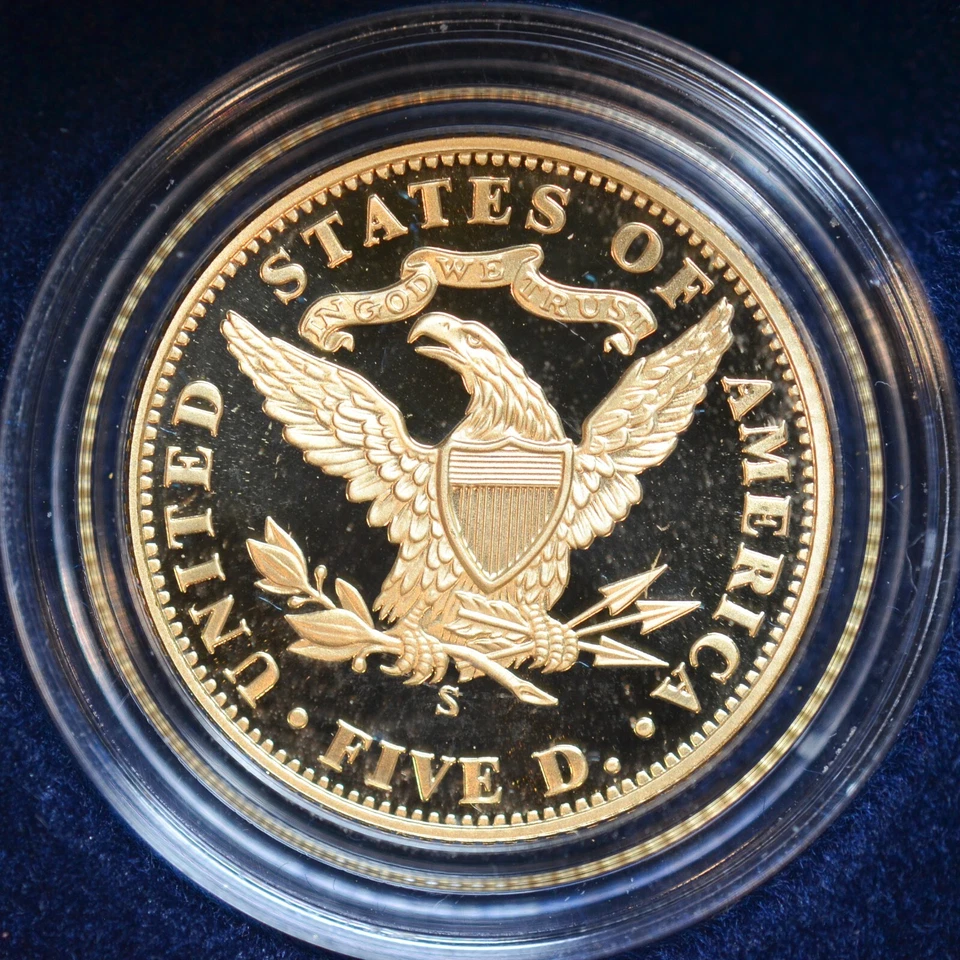2006 S, $5 Gold San Francisco Old Mint Commemorative, Orig. Box and Papers C8138 - Image 4 of 4