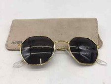 Occhiali da sole Meller Aldabra geometrici dorati lenti in carbonio