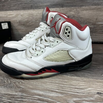 Nike Air Jordan 5 V Retro Fire Red Silver Tongue 2020 GS Size 5Y